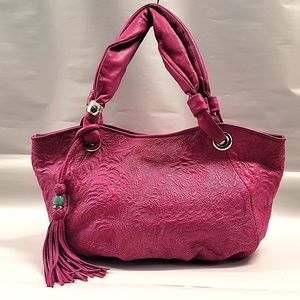 Shanghai Tang feather quilt purse